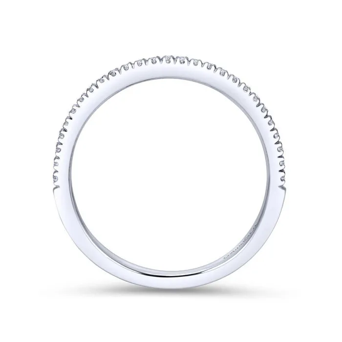 GABRIEL CO Rings 14K White Gold Matching Wedding Band
