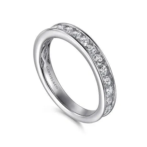 GABRIEL CO Rings Toledo 14K White Gold Channel Set Diamond Wedding Band 076 ct GABRIEL CO Rings Toledo 14K White Gold Channel Set Diamond Wedding Band 076 ct