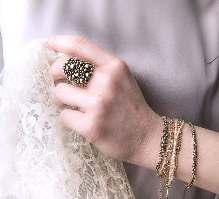 Giardinoblu RomanticRock Statement Ring Rings