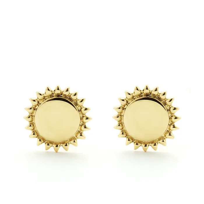 KSL 18K Gold Circle Stud Earrings LAGOS Earrings