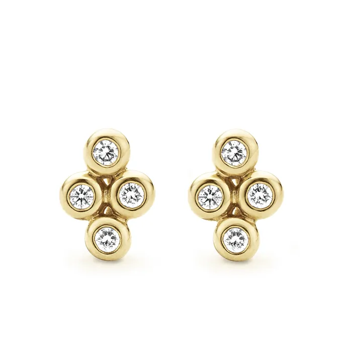 KSL 18K Gold Diamond Stud Earrings LAGOS Earrings