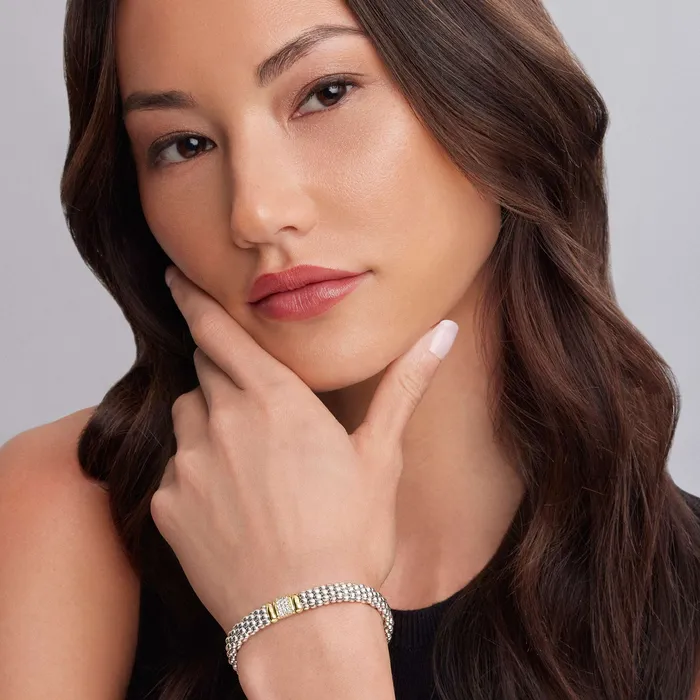 LAGOS Bracelets Caviar Lux Diamond Caviar Bracelet 9mm