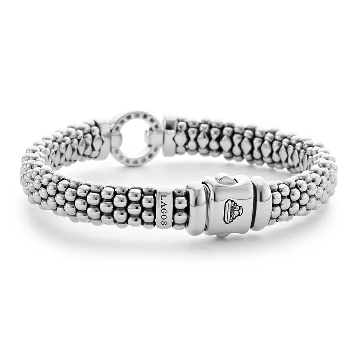LAGOS Bracelets Enso Diamond Circle Caviar Bracelet 9mm