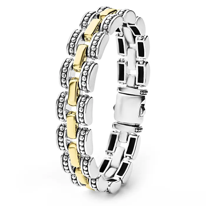 LAGOS Bracelets High Bar TwoTone Caviar Link Bracelet