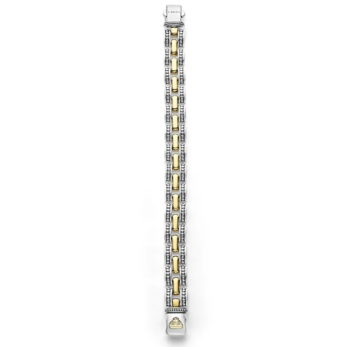 LAGOS Bracelets High Bar TwoTone Caviar Link Bracelet