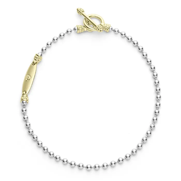 LAGOS Bracelets Signature Caviar TwoTone Beaded Toggle Bracelet