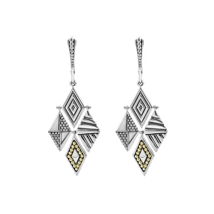LAGOS Earrings Signature Caviar TwoTone Drop Earrings