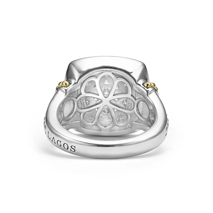 LAGOS Rings Rittenhouse TwoTone Diamond Square Ring