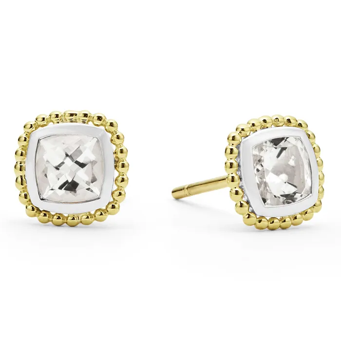 LAGOS Rittenhouse TwoTone White Topaz Stud Earrings Earrings