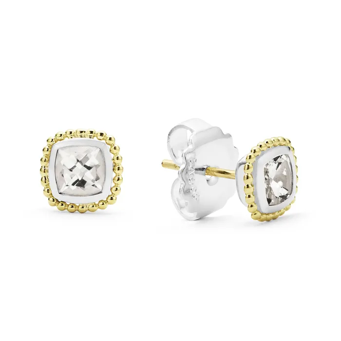 LAGOS Rittenhouse TwoTone White Topaz Stud Earrings Earrings