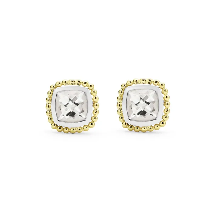 LAGOS Rittenhouse TwoTone White Topaz Stud Earrings Earrings