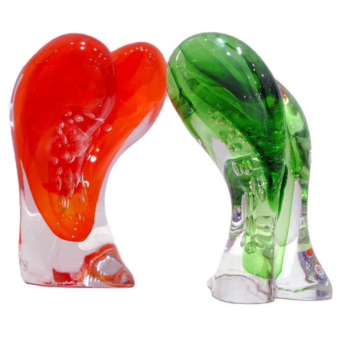 Laura Stringhetti Earrings Sguardi incrociati Sbruffi Murano Glass