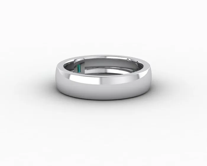 Mariana 45mm Mens Green Emerald Baguette Wedding Band Sapheena Jewelry Rings