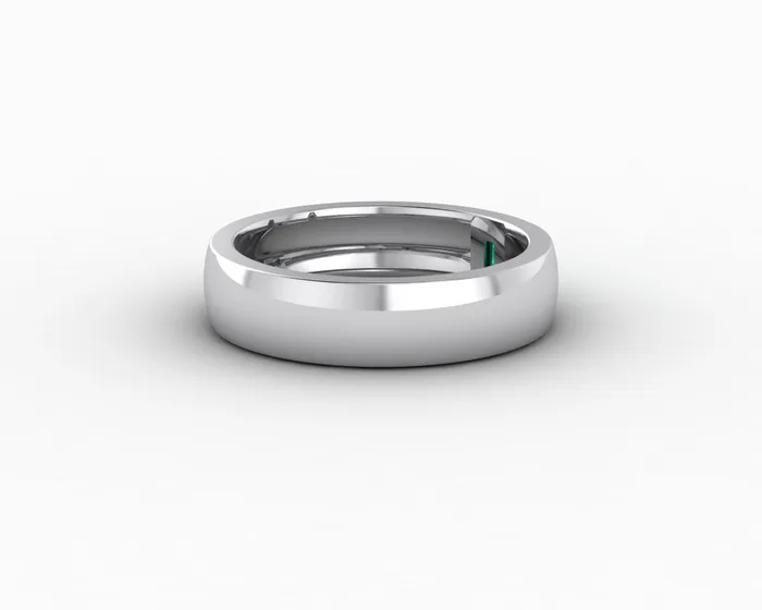 Mariana 45mm Mens Green Emerald Baguette Wedding Band Sapheena Jewelry Rings
