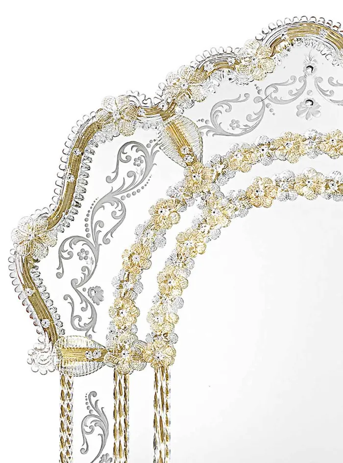 Mirror 600 Line SGIORGIO Art 0179 MuranoVItrum Home Decor Earrings