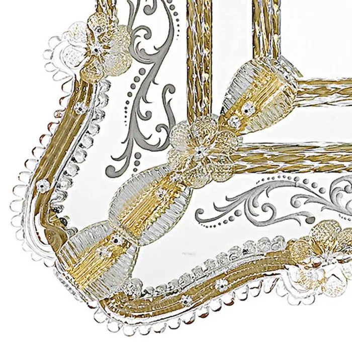 Mirror 600 Line SGIORGIO Art 0179 MuranoVItrum Home Decor Earrings