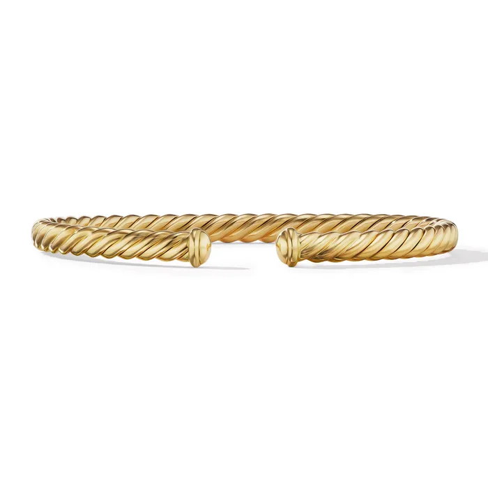Modern Oval Cablespira Bracelet in 18K Yellow Gold 45mm David Yurman Bracelets Modern Oval Cablespira Bracelet in 18K Yellow Gold 45mm David Yurman Bracelets