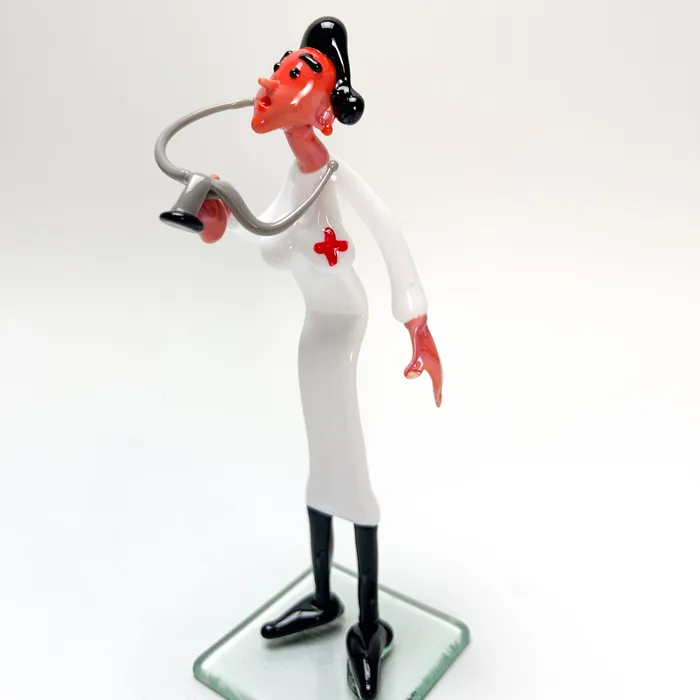 MuranoVItrum Earrings Murano Glass Figurines Celebrating Medical Specialties