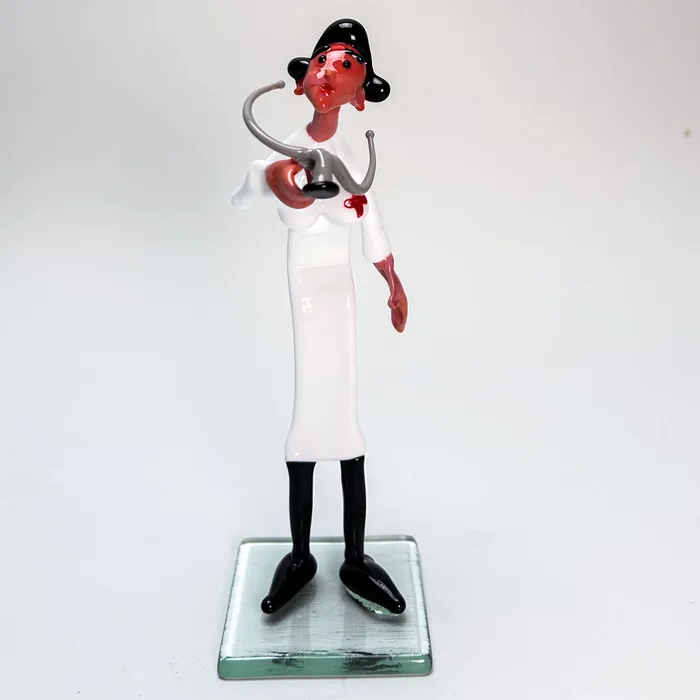 MuranoVItrum Earrings Murano Glass Figurines Celebrating Medical Specialties