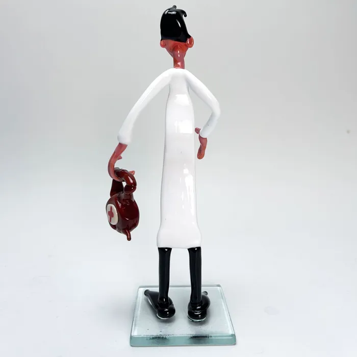 MuranoVItrum Earrings Murano Glass Figurines Celebrating Medical Specialties