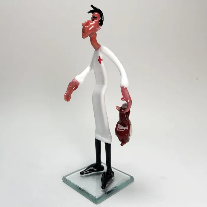 MuranoVItrum Earrings Murano Glass Figurines Celebrating Medical Specialties