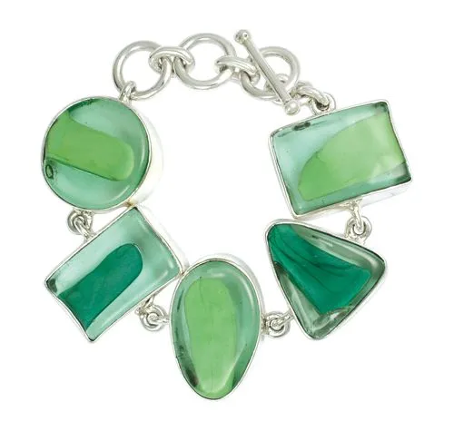 Nanni Gabriella Bracelet Eclisse Collection Murano Glass And Sterling Silver Bracelets Nanni Gabriella Bracelet Eclisse Collection Murano Glass And Sterling Silver Bracelets