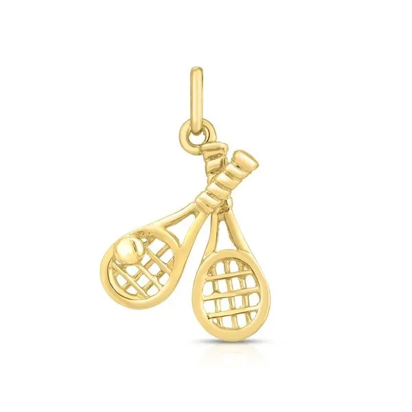 NicoleHD Jewelry Charm Necklaces Gold Tennis Rackets Charm