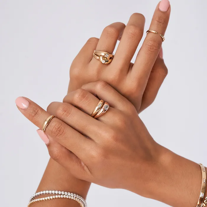 NicoleHD Jewelry Rings Gold And Pear Shape Diamond Ring