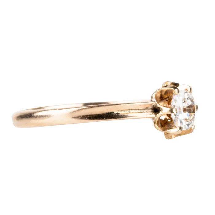 Petite Vintage Diamond Ring Bell Bird Antiques Rings