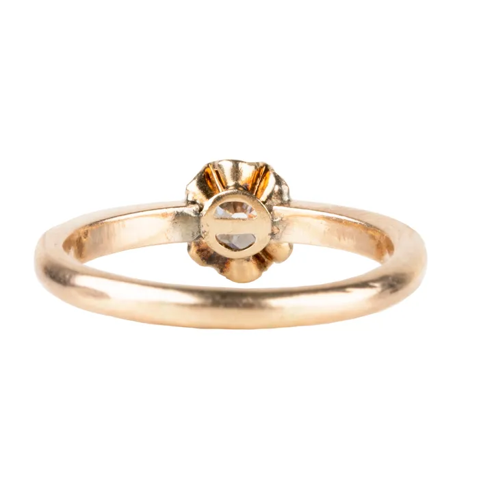 Petite Vintage Diamond Ring Bell Bird Antiques Rings
