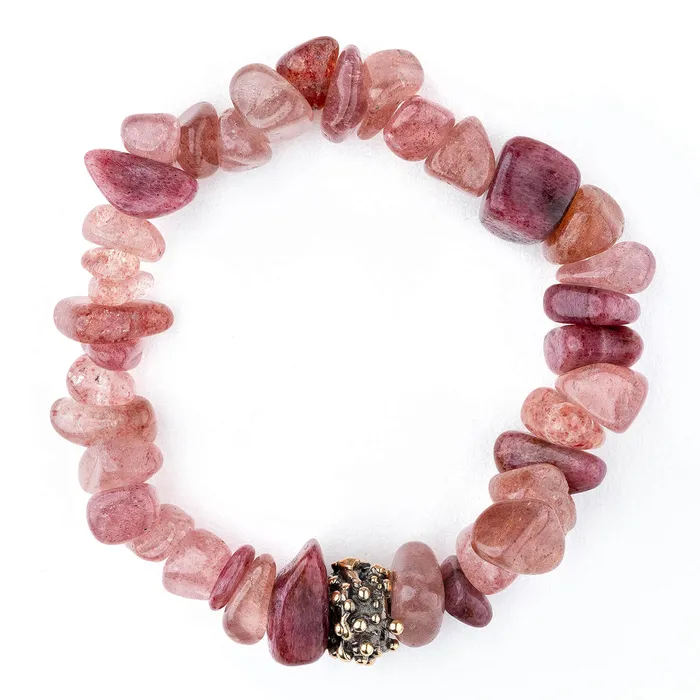 Raspberry Quartz Bracelet Giardinoblu Bracelets