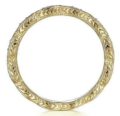 Rings 14K Yellow Gold Diamond Bujukan Marquise Station Ring GABRIEL CO