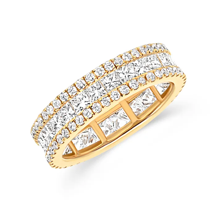 Rings 3 Row Diamond Band 289tw Polachecks Collection
