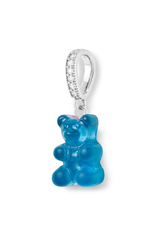 Rings Crystal Haze Jewelry Nostalgia bear Pave Connector Silver plated Azure