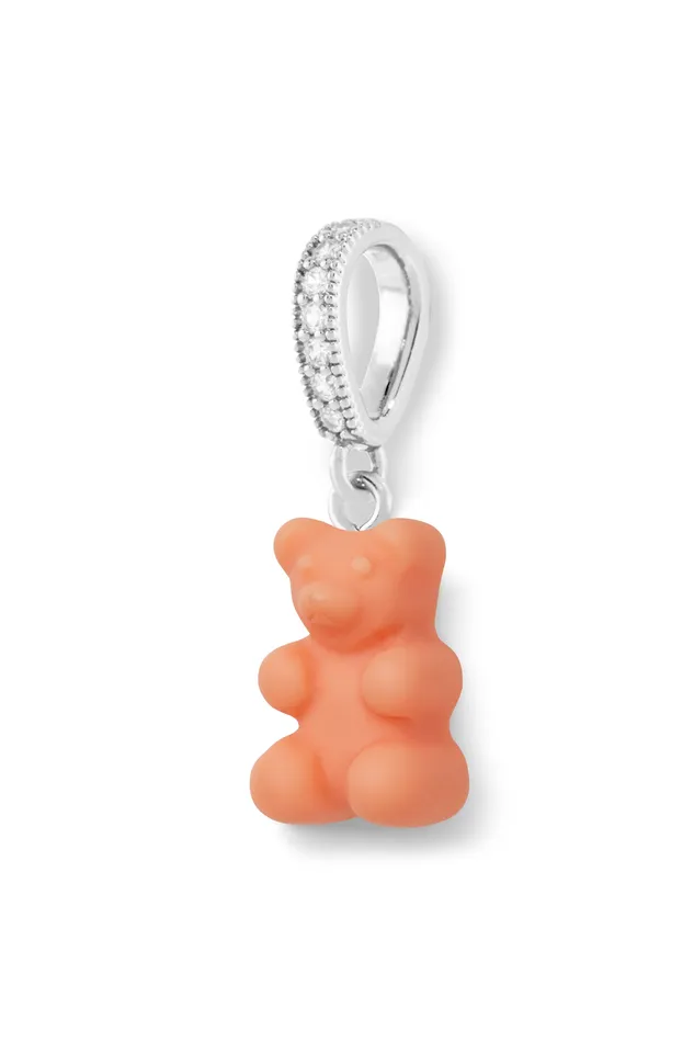 Rings Crystal Haze Jewelry Nostalgia bear Pave connector Silver Plated Peachy