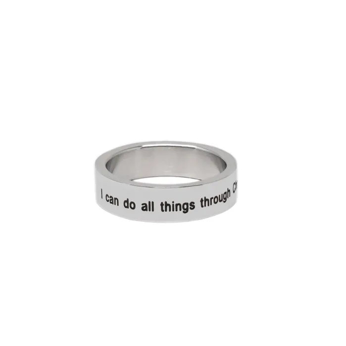 Rings Forever Truth I Can Do All Things Silver Ring
