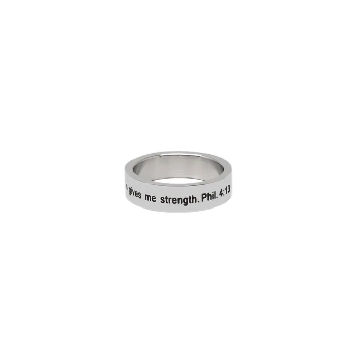 Rings Forever Truth I Can Do All Things Silver Ring