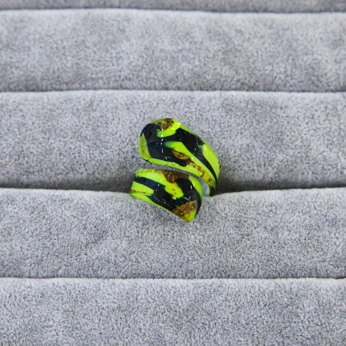 Rings Green Ring Handmade Medusa Murano Glass MuranoVItrum