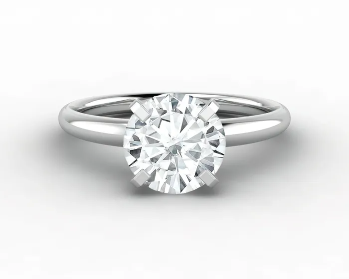 Rings Lina 20 Ct Solitaire Round Cut Engagement Ring Sapheena Jewelry