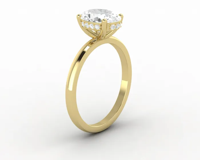 Rings Luce 15 Ct Oval Cut Engagement Ring Sapheena Jewelry