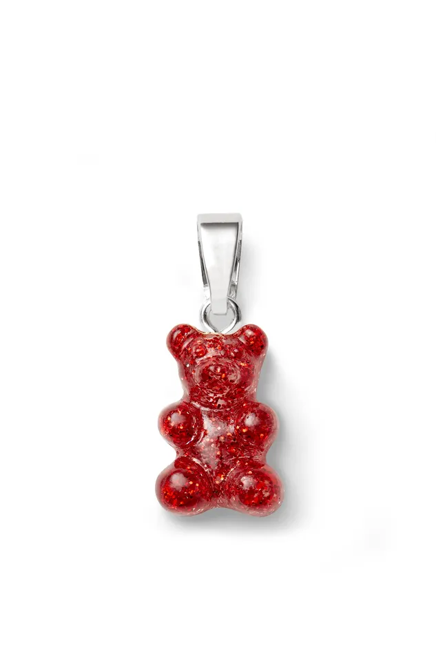 Rings Nostalgia bear Classic connector Silver plated Red Velvet Crystal Haze Jewelry