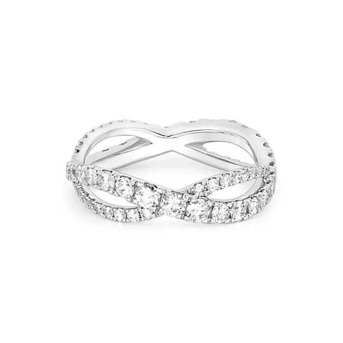 Rings Polachecks Collection Diamond Infinity Eternity Band