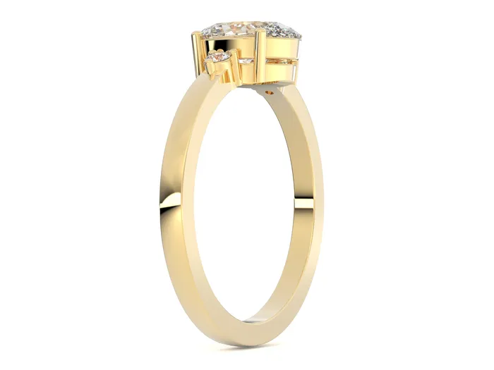 Rings Sapheena Jewelry Isla Three Stone 12 Ct Oval Cut Engagement Ring