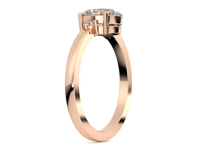 Rings Sapheena Jewelry Isla Three Stone 12 Ct Oval Cut Engagement Ring