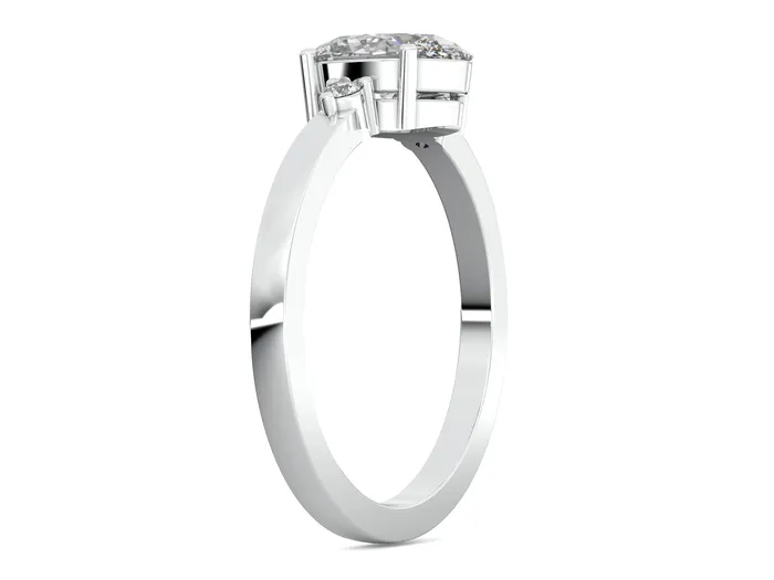 Rings Sapheena Jewelry Isla Three Stone 12 Ct Oval Cut Engagement Ring