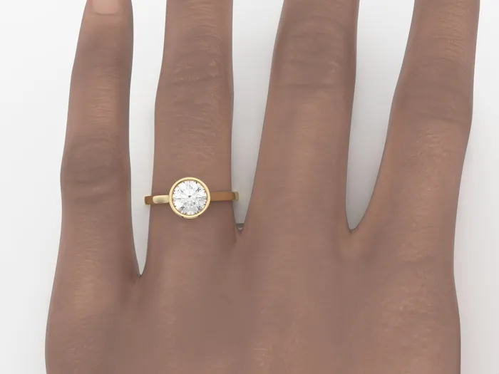 Rings Sapheena Jewelry Siara 125 Ct Solitaire Round Cut Engagement Ring