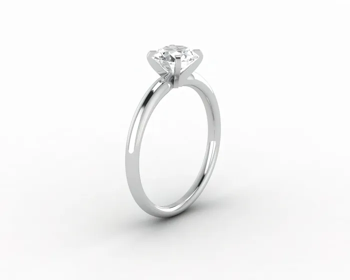 Sapheena Jewelry Lina 10 Ct Solitaire Round Cut Engagement Ring Rings