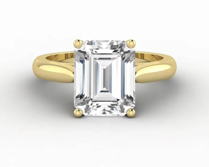 Sapheena Jewelry Rings Caterina 325 Ct Solitaire Emerald Cut Engagement Ring Sapheena Jewelry Rings Caterina 325 Ct Solitaire Emerald Cut Engagement Ring