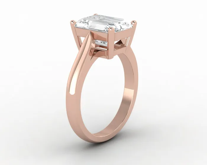 Sapheena Jewelry Rings Caterina 325 Ct Solitaire Emerald Cut Engagement Ring