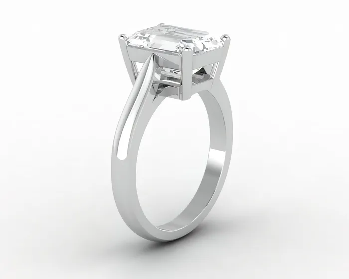 Sapheena Jewelry Rings Caterina 325 Ct Solitaire Emerald Cut Engagement Ring